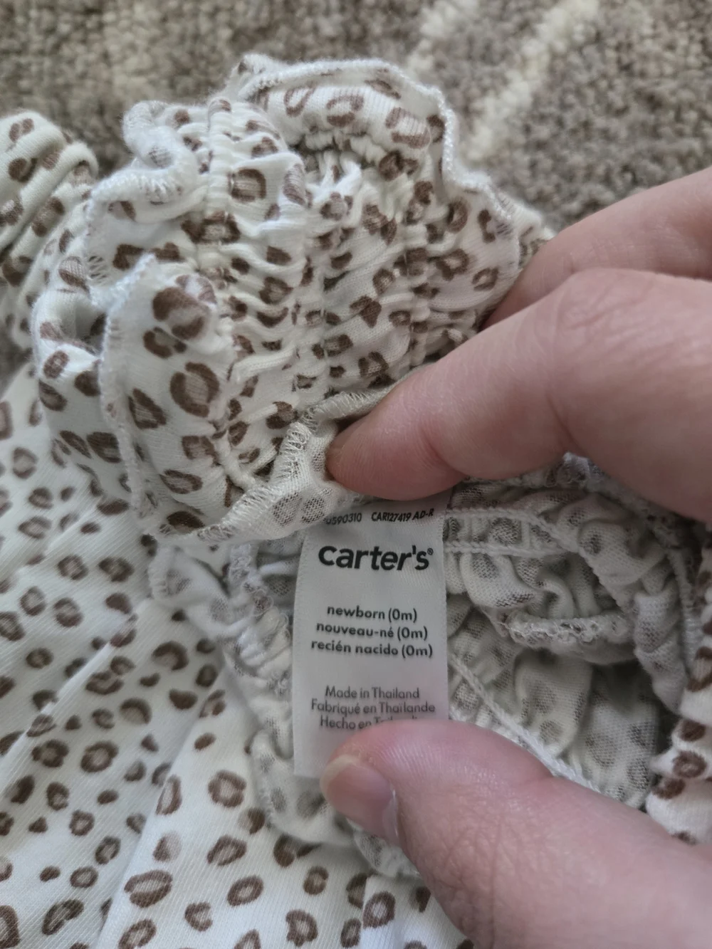 Carter's Newborn Leopard Romper